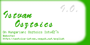 istvan osztoics business card